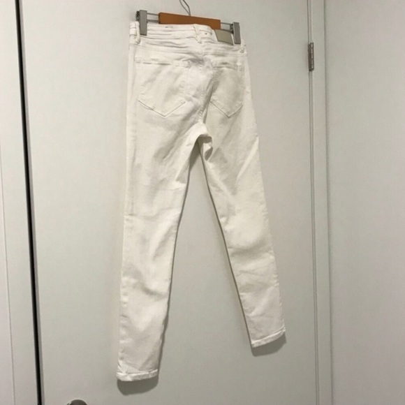 👀 All Saints - White Biker Skinny Jeans - Picture 3 of 6